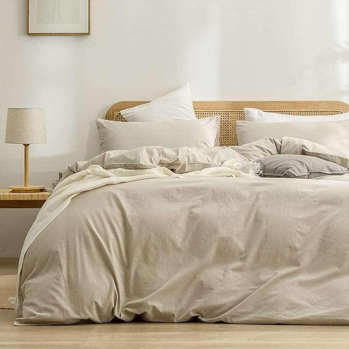 Linen Duvet Cover Set - King - 3 Piece