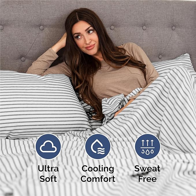 Cooling Bed Sheet Set - King - 16 in Deep Pocket - 6 Piece
