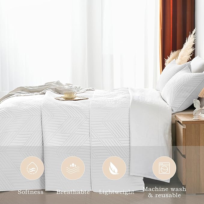 Microfiber Quilt Set - Twin