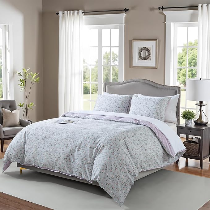 100% Cotton Duvet Cover Set - King - 3 Piece