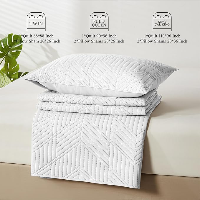 Microfiber Quilt Set - Twin