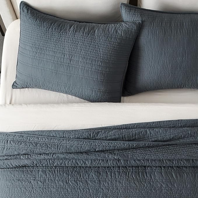 100% Cotton Quilt Set - King - 3 Piece