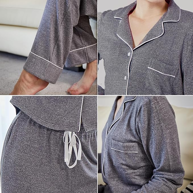 Women's Pajama Set - Long Sleeve - 2 Piece