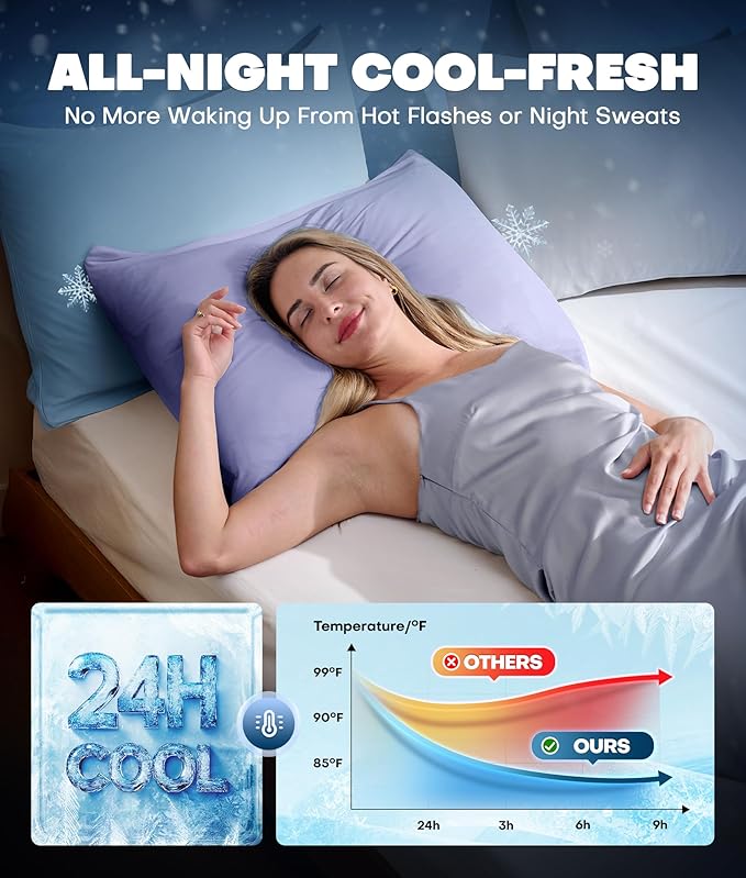 Cooling Pillowcase Set - Queen - 2 Piece
