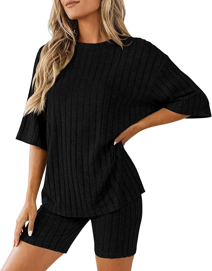 Shorts Pajama Set - Short Sleeve - 2 Piece
