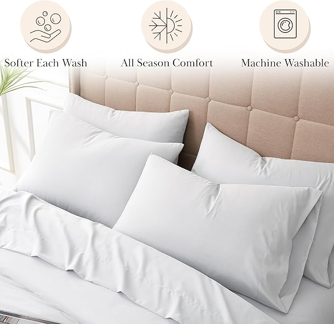 Bed Sheet Set - Twin XL - 4 Piece