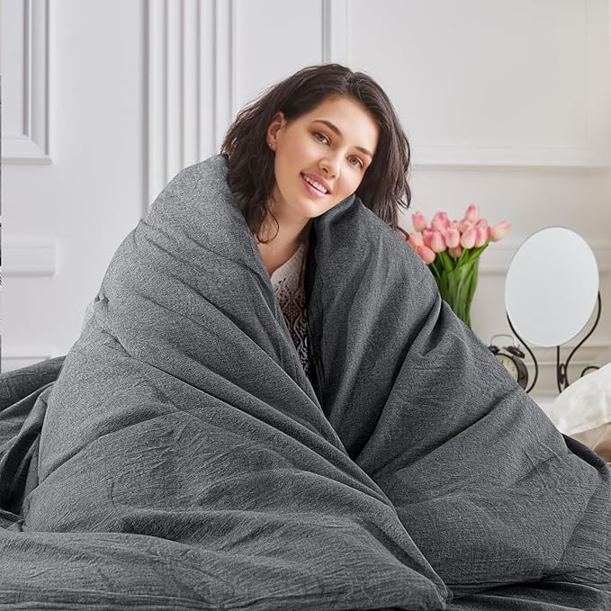 Linen Duvet Cover Set - Twin - 2 Piece
