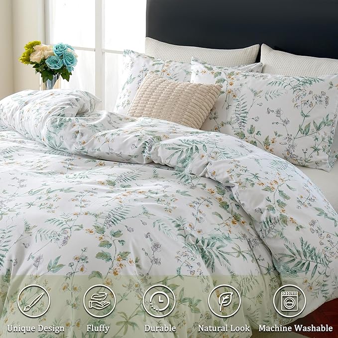 100% Cotton Duvet Cover Set - Queen - 3 Piece