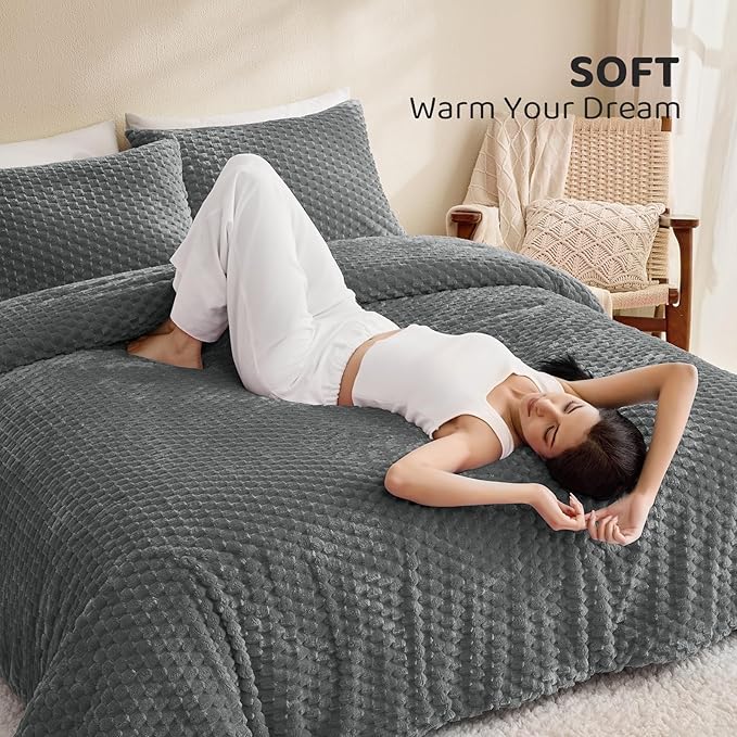 Flannel Comforter Set - Queen - 2 Piece