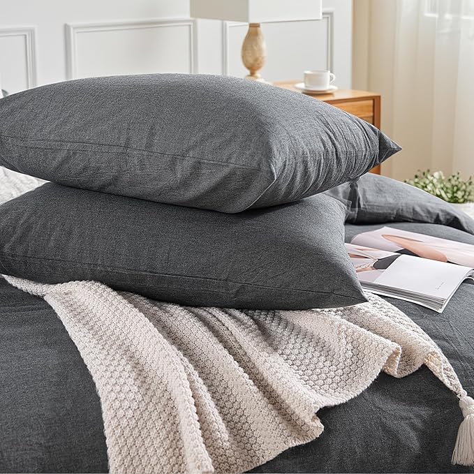 Linen Duvet Cover Set - Queen - 3 Piece