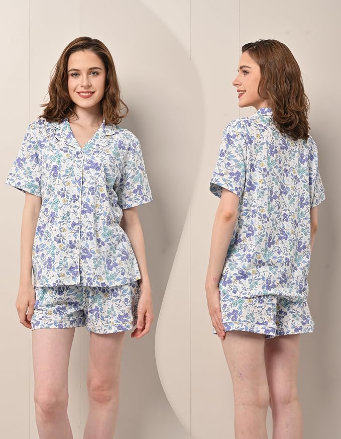 Women's 100% Cotton Pajama Set - 2 Piece