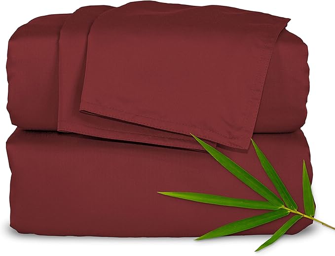 Bamboo Cooling Bed Sheet Set - King - 4 Piece