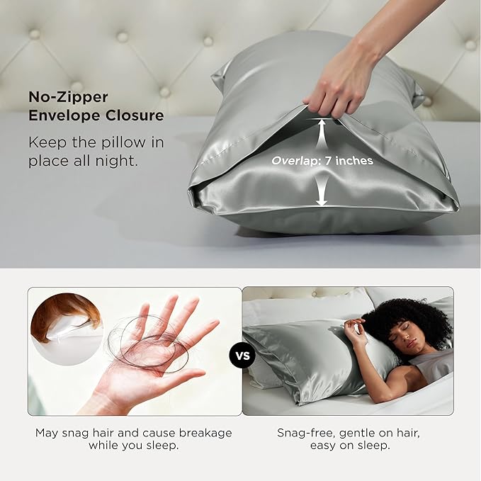 Satin Cooling Pillowcase - 20 x 54 in