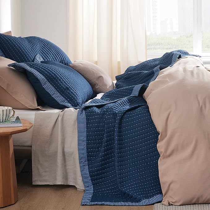 Microfiber Quilt Set - King - 3 Piece