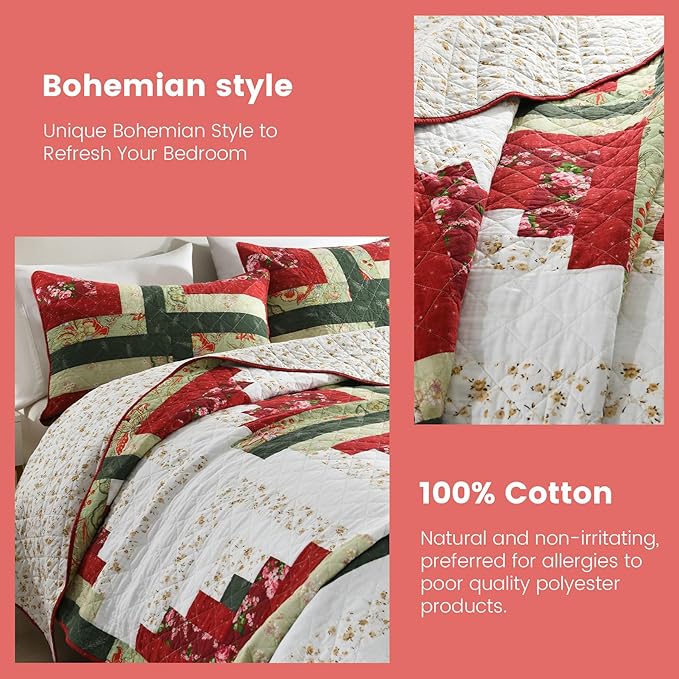 100% Cotton Quilt Set - King