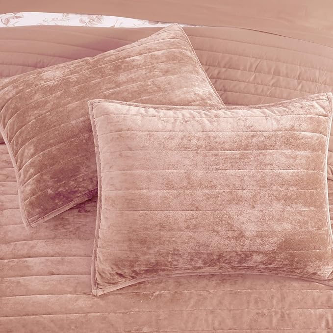 Velvet Quilt Set - Queen - 3 Piece