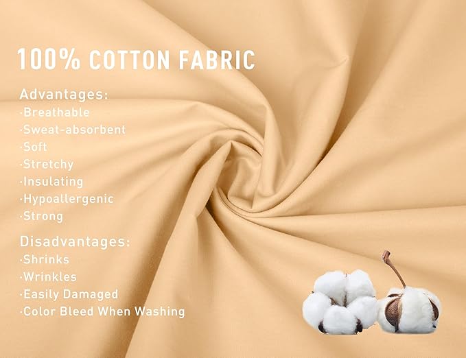 100% Cotton Pillowcase - 21 x 54 in