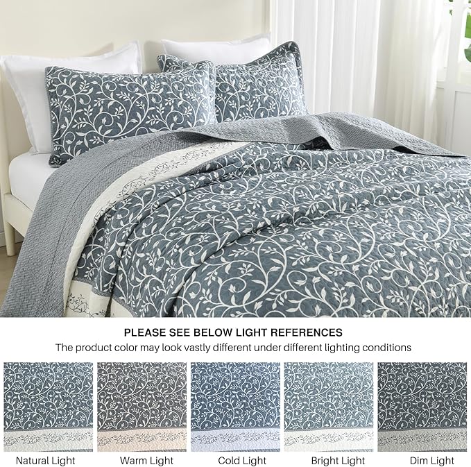 100% Cotton Bedding Set - California King - 3 Piece