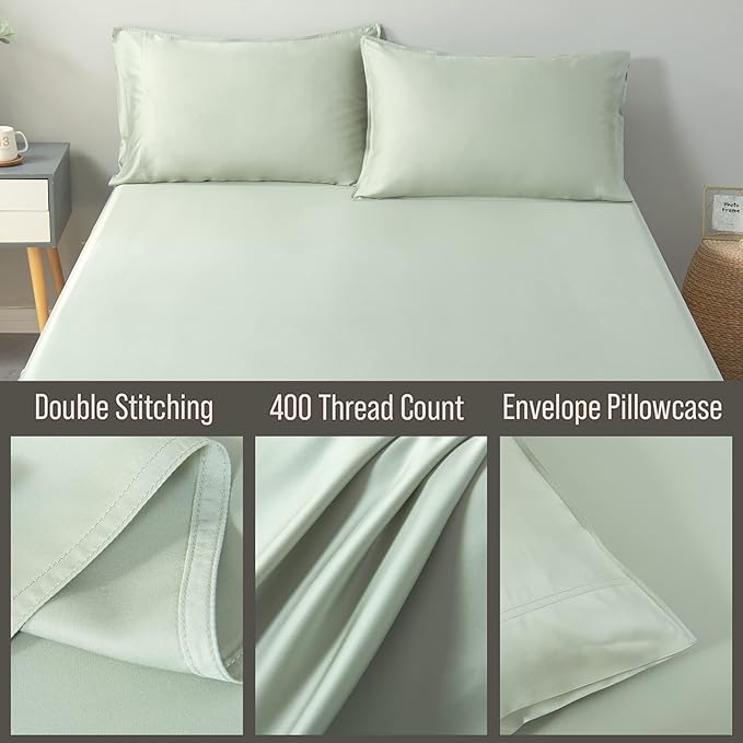 Bamboo Cooling Pillowcase Set - Queen - 2 Piece