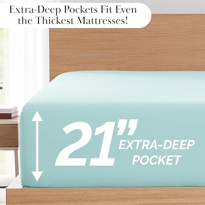 Microfiber Bed Sheet Set - King - 6 Piece