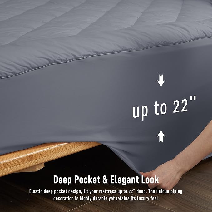 Down Alternative Mattress Pad - Twin XL - 22 in Deep Pocket