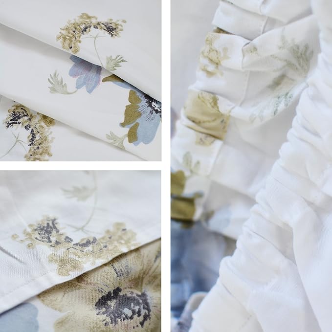100% Cotton Bed Sheet Set - Queen - 4 Piece