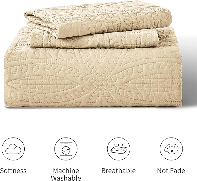 Quilt Set - California King - 3 Piece
