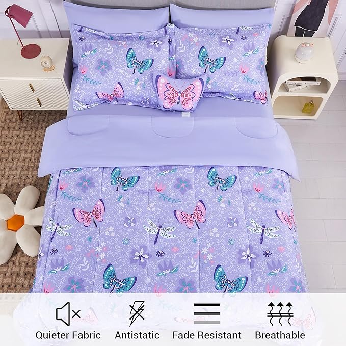 Microfiber Comforter Set - Twin - 6 Piece