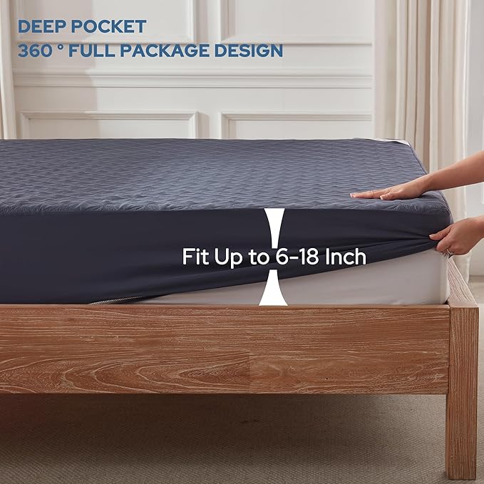 Waterproof Mattress Protector - King - 2 Pack