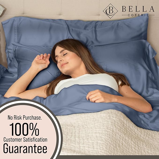 Bamboo Cooling Bed Sheet Set - Twin - 18 in Deep Pocket