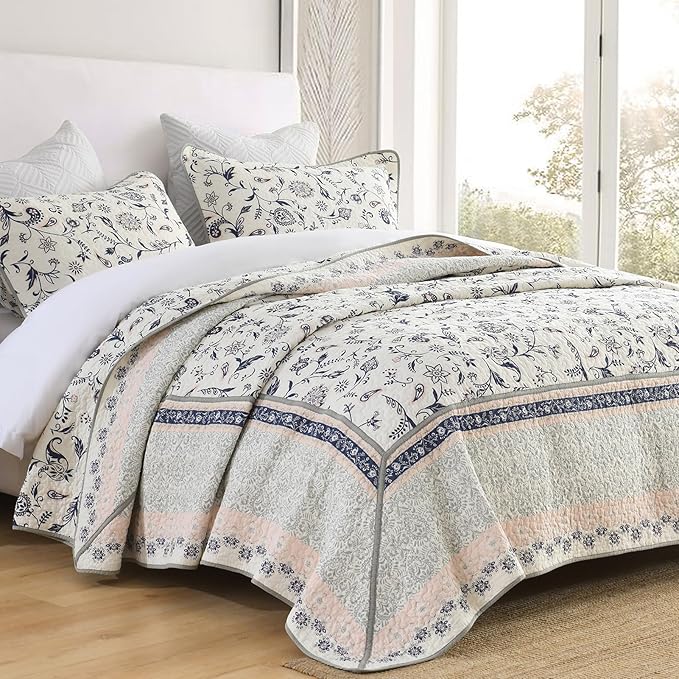 100% Cotton Bedding Set - California King - 3 Piece