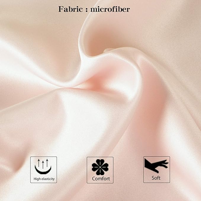 Satin Pillowcase Set - King - 20 x 36 in - 2 Piece