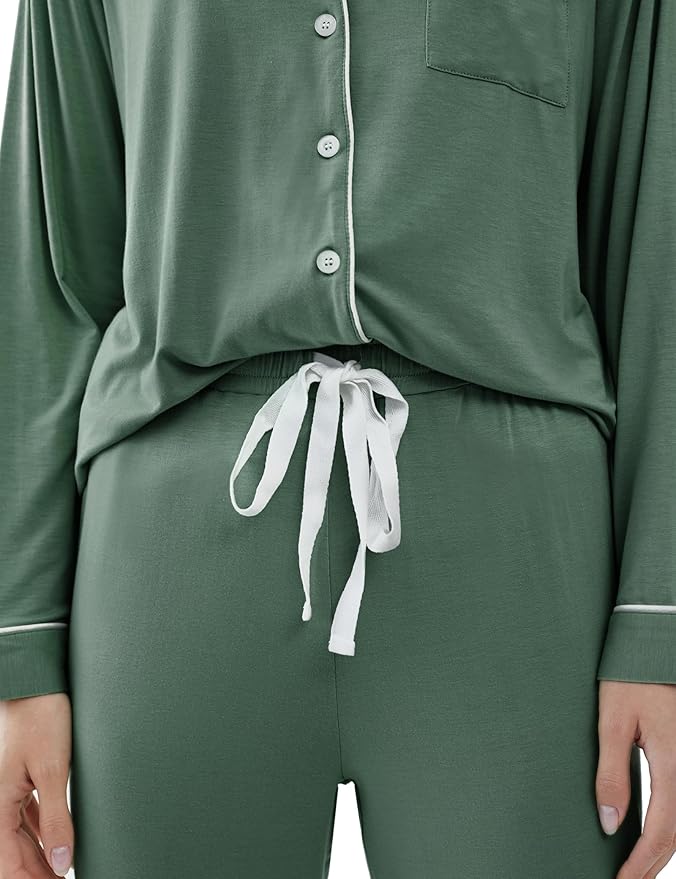 Women's Bamboo Cooling Pajama Set - Long Sleeve