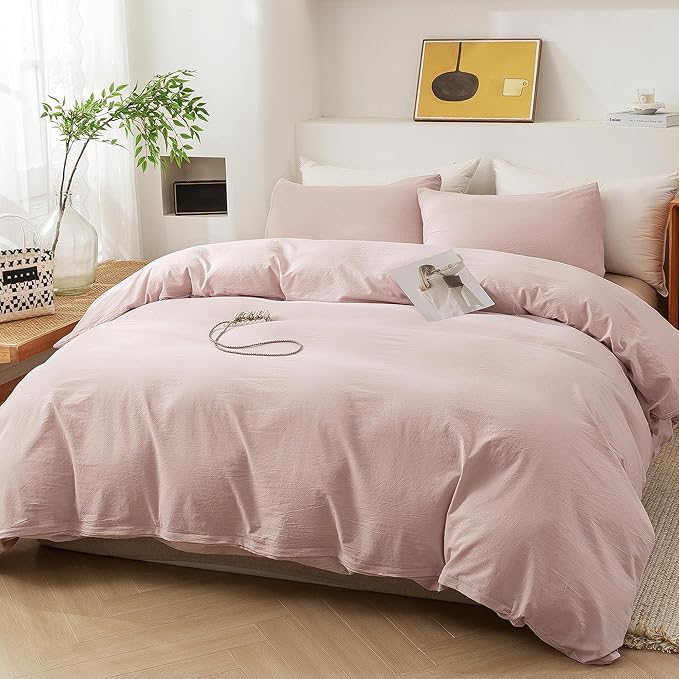 Linen Duvet Cover Set - Full - 3 Piece
