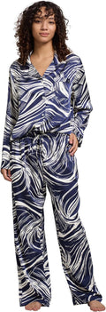 Satin Pajama Set - Long Sleeve - 2 Piece