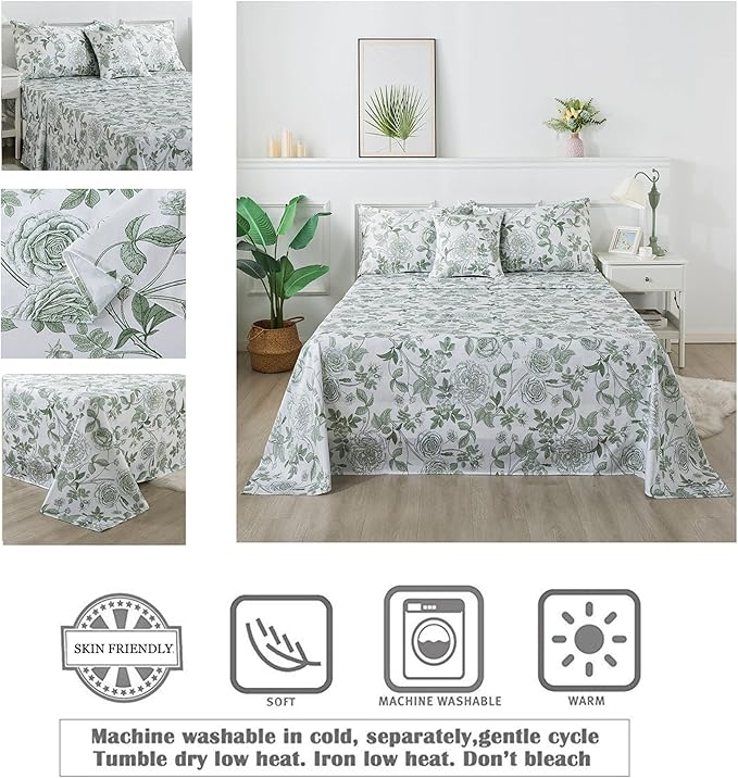 Bed Sheet Set - Twin XL - 4 Piece