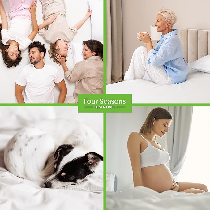 Bamboo Cooling Mattress Protector - Full