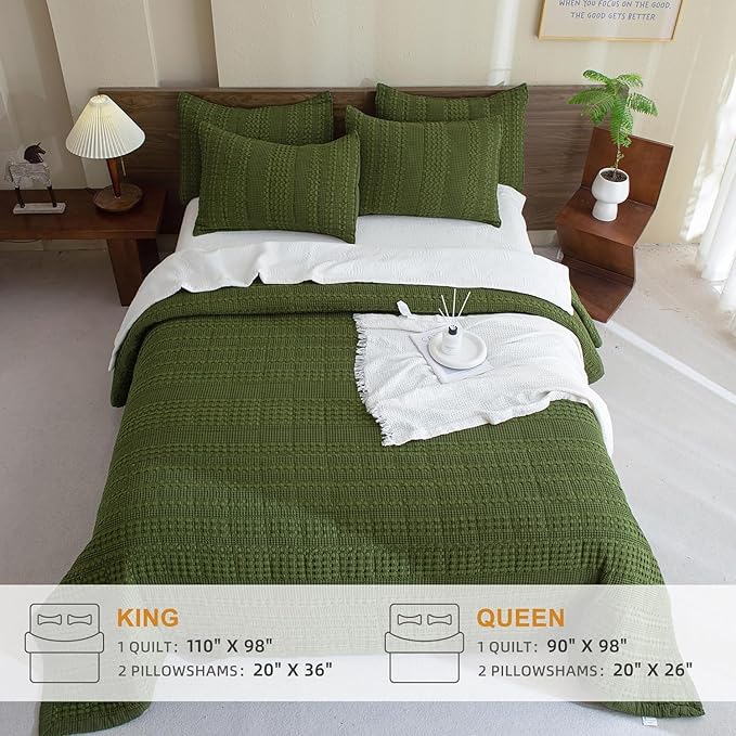 Quilt Set - King - 3 Piece