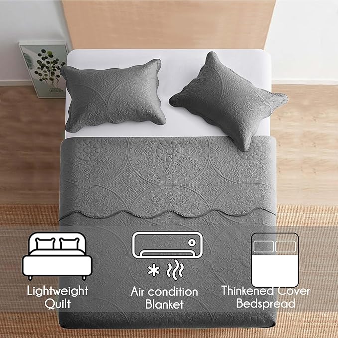 Microfiber Quilt Set - King - 8 Pack