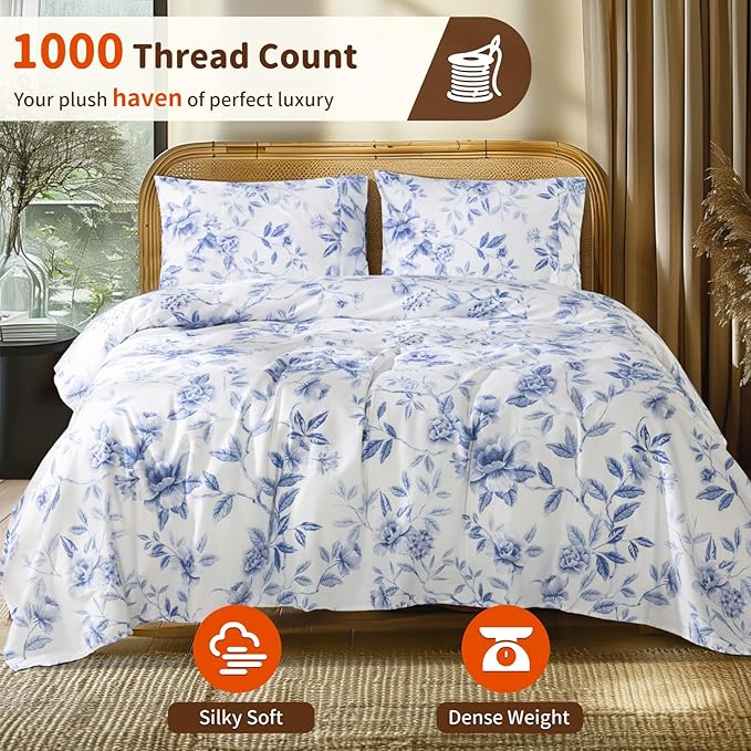Bed Sheet Set - Queen - 16 in Deep Pocket - 4 Piece
