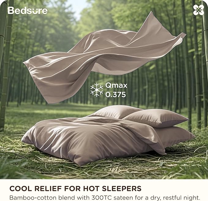 Bamboo Cooling Duvet Cover Set - Queen