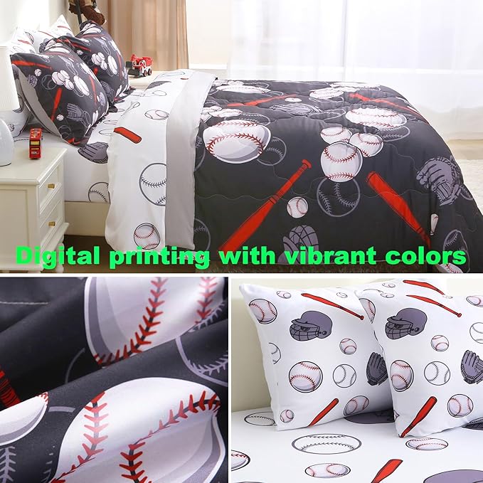 Microfiber Comforter Set - Twin - 7 Piece