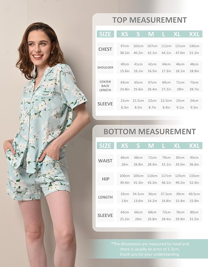 Women's 100% Cotton Pajama Set - 2 Piece
