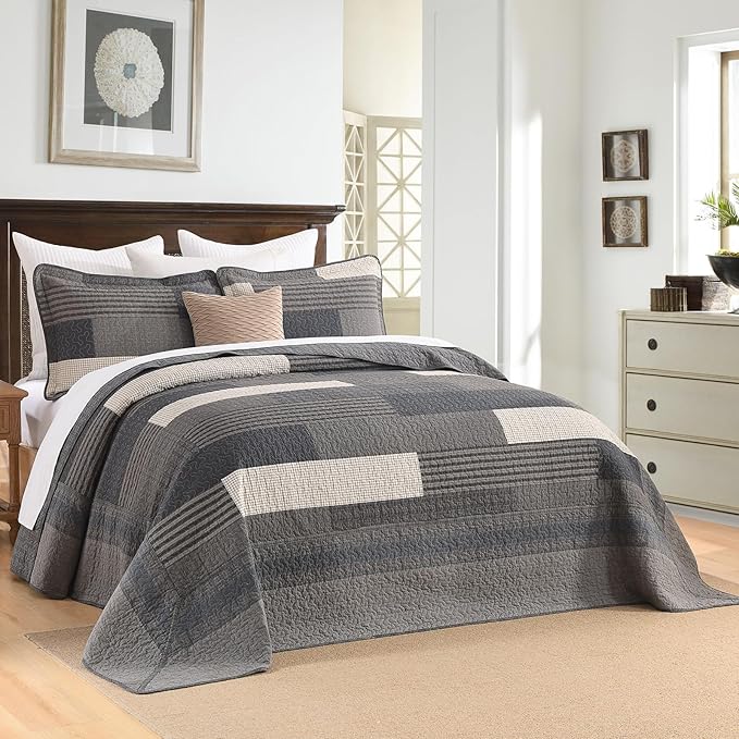 100% Cotton Bedding Set - Queen - 3 Piece