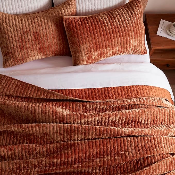 Velvet Quilt Set - California King