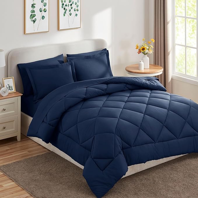 Down Alternative Comforter Set - California King - 7 Piece