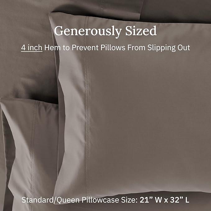 100% Cotton Pillowcase Set - Queen - 2 Piece