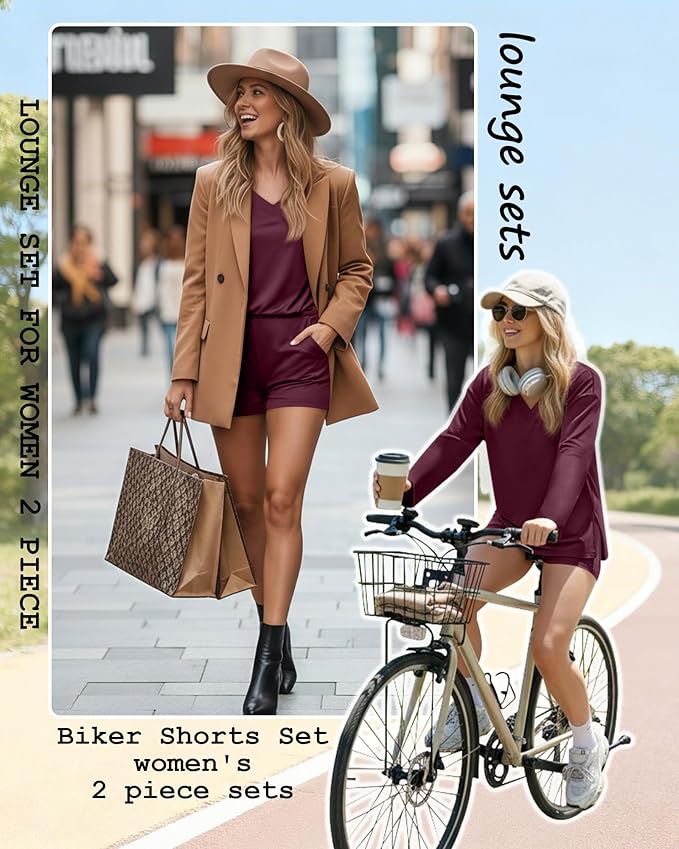 Women's Shorts Pajama Set - Long Sleeve - 2 Piece