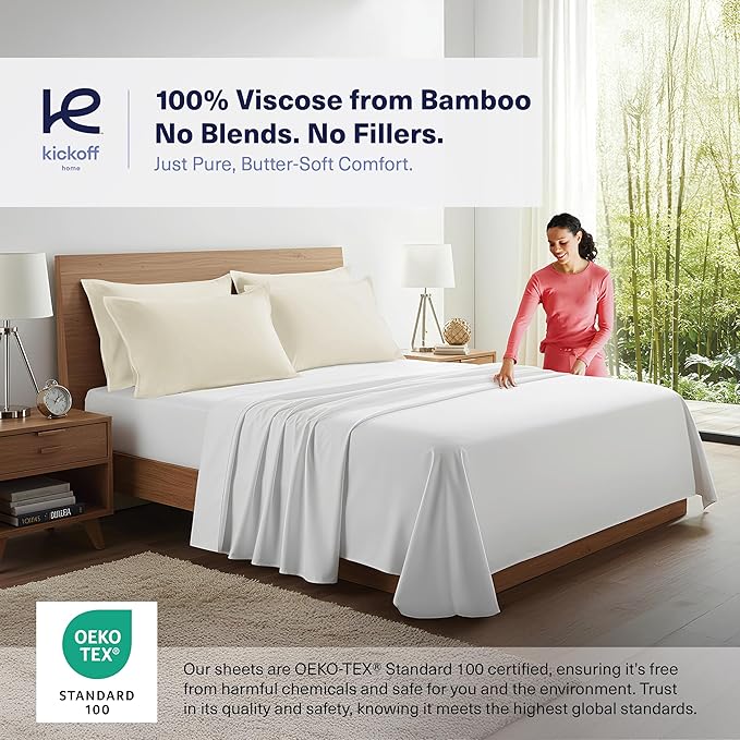 Bamboo Cooling Pillowcase Set - King - 2 Piece
