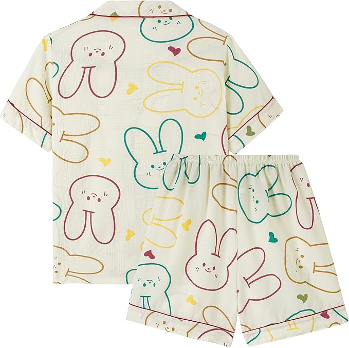 Shorts Pajama Set - Short Sleeve - 2 Piece